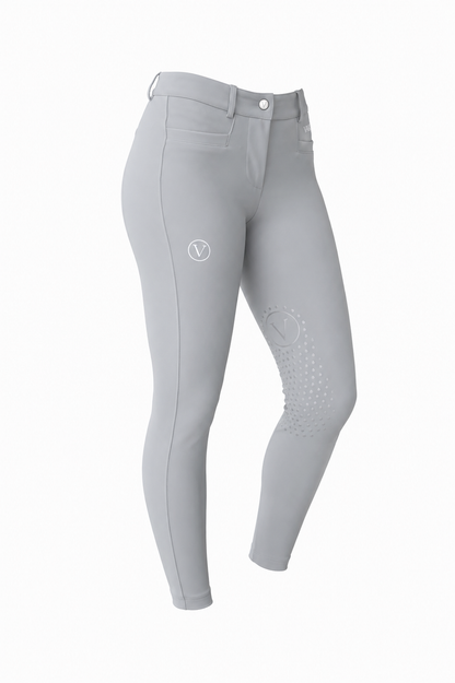 Varès Reithose Knie Grip grey