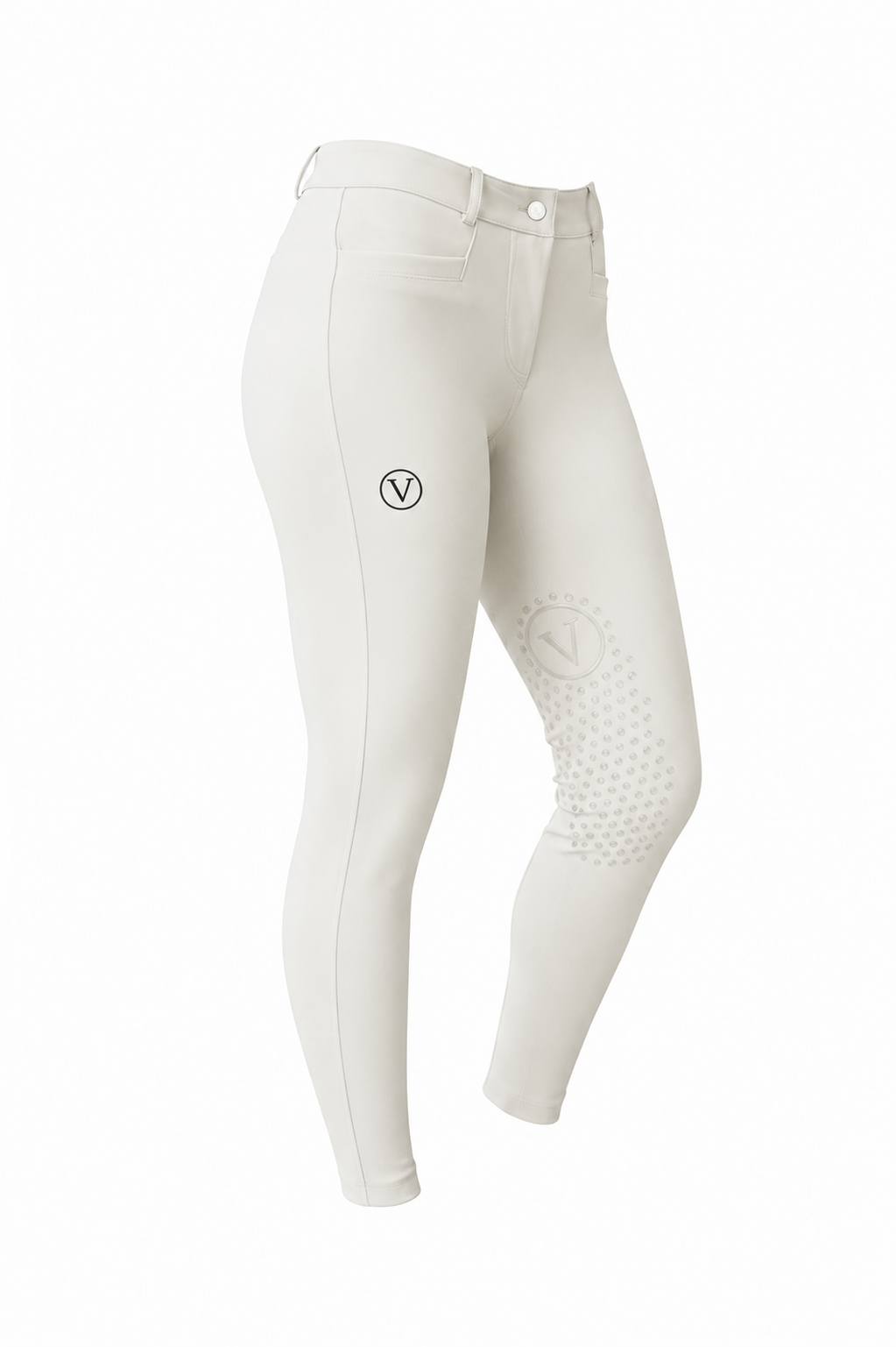 Varès Reithose Knie Grip beige