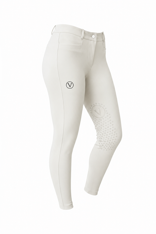 Varès Reithose Knie Grip beige