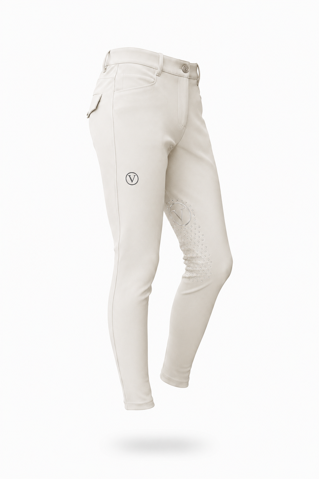 Varès Reithose Knie Grip beige
