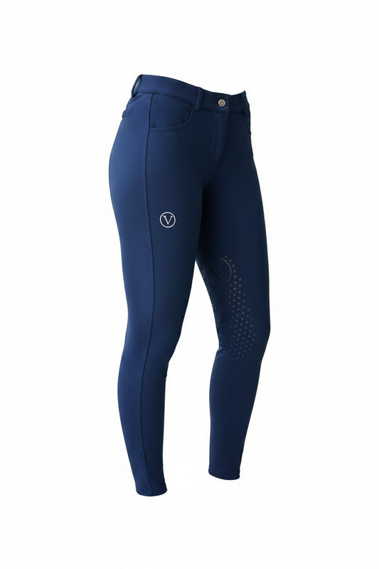 Varès Reithose Knie Grip navy